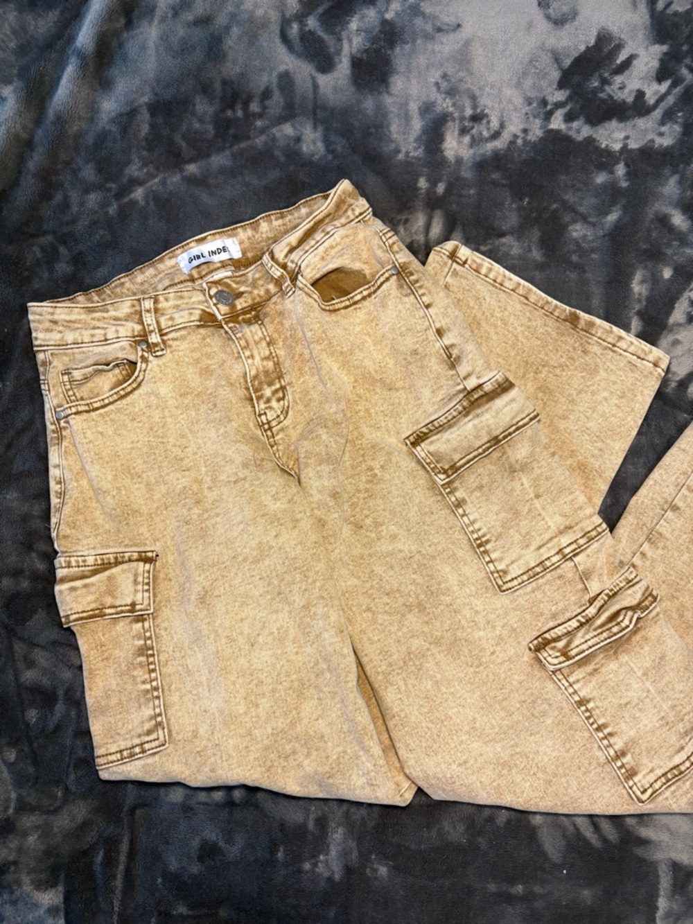 Girl Index Cargo Jeans with Utility Pockets